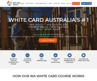 Whitecardcourses.com.au(White Card Australia's #1 Course Online) Screenshot