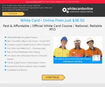 Whitecardonline.com.au(White Card ONLINE Course) Screenshot