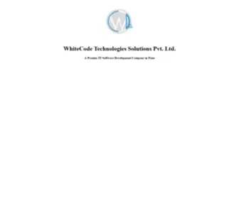 Whitecode.in(WhiteCode IT Solutions) Screenshot