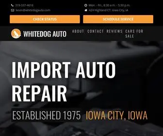 Whitedogauto.com(Whitedog Import Auto Repair Shop) Screenshot