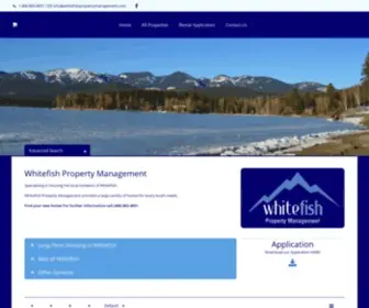 Whitefishpropertymanagement.com(Whitefish Property Management) Screenshot