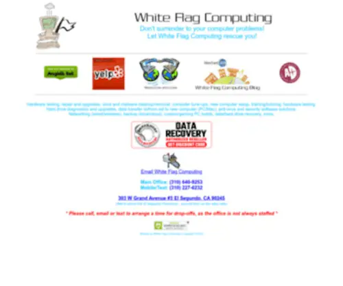 Whiteflagcomputing.com(White Flag Computing) Screenshot