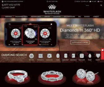 Whiteflash.com(Engagement Rings & Loose Diamonds Houston) Screenshot