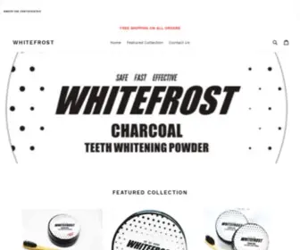 Whitefrostcharcoal.com(Whitefrost Coconut 100% Natural Charcoal Whitening Powder) Screenshot