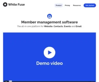 Whitefuse.com(Membership management software) Screenshot