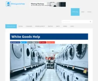 Whitegoodshelp.co.uk(Resource for help and advice on UK white goods) Screenshot