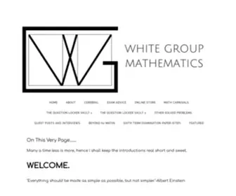 Whitegroupmaths.com(A Level JC H2 Maths Tuition) Screenshot