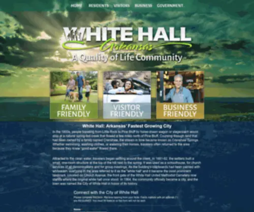 Whitehallar.org(Official Online Home of White Hall) Screenshot