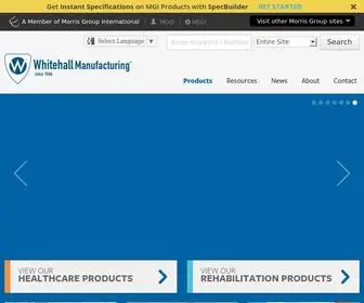 Whitehallmfg.com(Healthcare Products with Universal Design) Screenshot