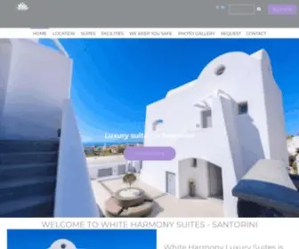 Whiteharmonysuites.com(White Harmony Suites Santorini) Screenshot