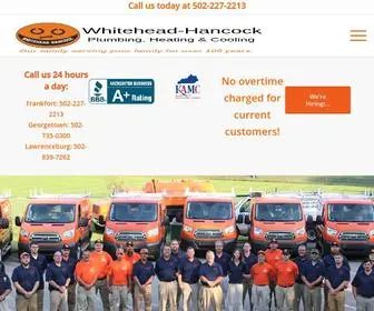 Whitehead-Hancock.com(Plumbing Heating Cooling) Screenshot