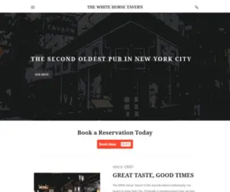 Whitehorsetavern1880.com(THE WHITE HORSE TAVERN) Screenshot