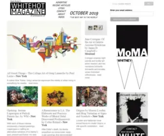 Whitehotmagazine.com(Magazine of contemporary art) Screenshot