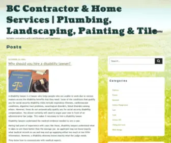 Whitehousecorrespondentsweekendinsider.com(BC Contractor & Home Services) Screenshot