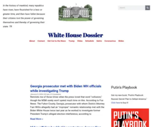 Whitehousedossier.com(White House Dossier) Screenshot