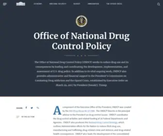 Whitehousedrugpolicy.gov(Office of National Drug Control Policy) Screenshot