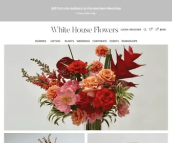 Whitehouseflowers.com.au(Beautiful Flowers sent to your door) Screenshot