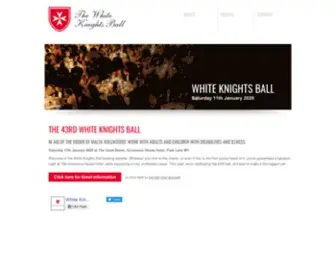 Whiteknightsball.org.uk(The Order of Malta Volunteers (OMV)) Screenshot