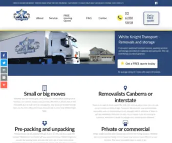 Whiteknighttransport.com(Removalists Canberra & house removals) Screenshot