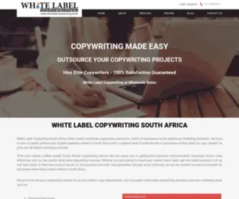 Whitelabelcopywriting.co.za(Outsource Copywriting Services) Screenshot