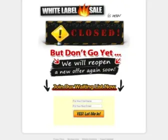 Whitelabelfiresale.com(White Label Firesale) Screenshot