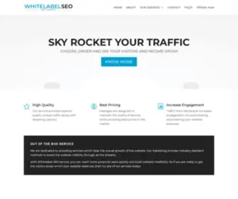 Whitelabelseo.eu(Buy Targeted Website Traffic at Unbeatable Prices) Screenshot