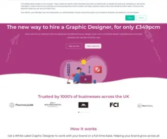 Whitelabelstudio.co.uk(Unlimited Graphic Design For £399pcm) Screenshot