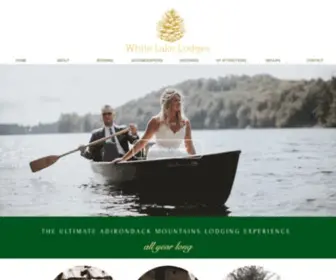 Whitelakelodges.com(White Lake Lodges) Screenshot