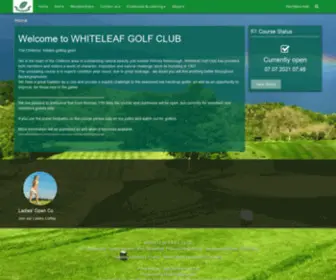 Whiteleafgolfclub.co.uk(WHITELEAF GOLF CLUB) Screenshot