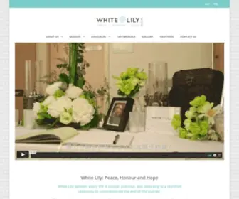 Whitelily.com.hk(Funeral Homes & Funeral Services Hong Kong) Screenshot