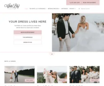 Whitelilycouture.com.au(Wedding Dresses & Bridal Gowns Brisbane) Screenshot