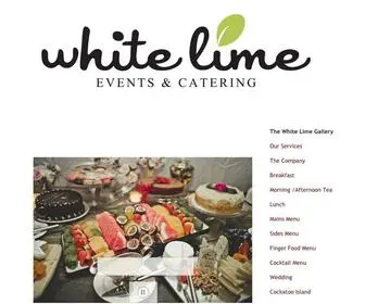 Whitelime.com.au(White Lime Events &amp; Catering) Screenshot
