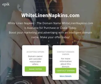 Whitelinennapkins.com(White Linen Napkins) Screenshot