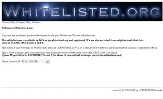 Whitelisted.org(Whitelist your ip -> get trusted) Screenshot