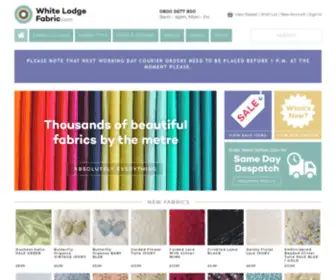 Whitelodgefabric.com(The UK's #1 craft fabric and dressmaking fabric supplier) Screenshot