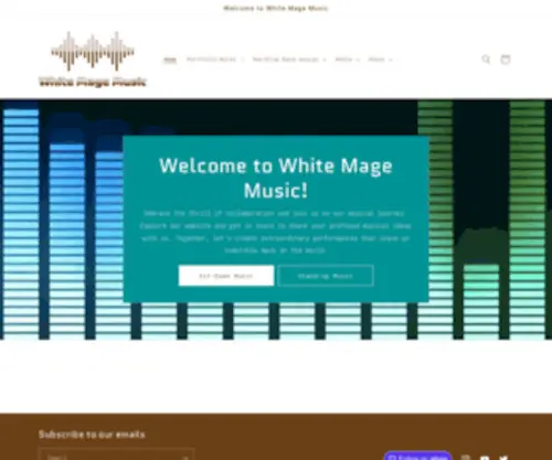 Whitemagemusic.com(White Mage Music) Screenshot
