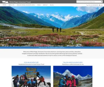 Whitemagicadventure.com(Specialists for High Mountain Expeditions) Screenshot