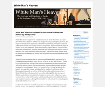 Whitemansheaven.com(White Man's Heaven) Screenshot