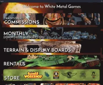 Whitemetalgames.com(Put Your Minis Where Your Mouth Is) Screenshot