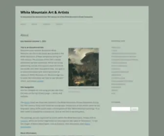 Whitemountainart.com(White Mountain Art & Artists) Screenshot