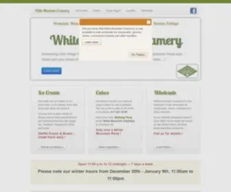 Whitemtncreamery.com(Boston College) Screenshot