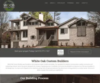 Whiteoakcustombuilders.com(White Oak Custom Builders) Screenshot