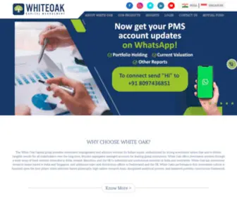 Whiteoakindia.com(The WhiteOak Capital Management group) Screenshot
