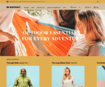 Whiteout.com(Whiteout outdoor clothing) Screenshot