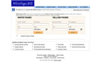 Whitepages.biz(White Pages Search) Screenshot
