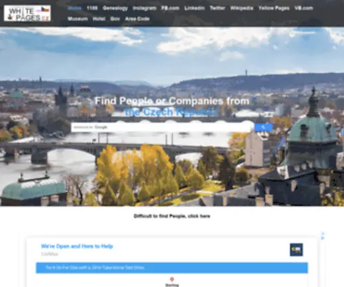 Whitepages.cz(People from the Czech Republic) Screenshot