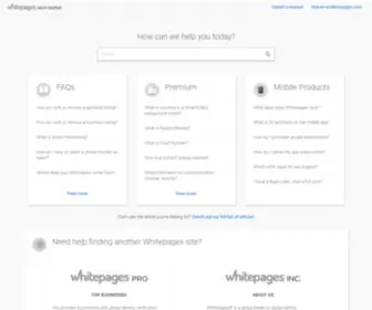 Whitepagescustomers.com(WhitePages Customer Support) Screenshot