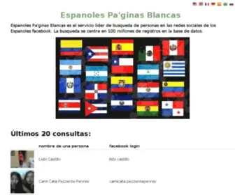 Whitepageses.net(Espanoles Pa'ginas Blancas) Screenshot