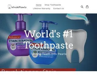 WhitepearlsStore.com(World's Number 1 Stain Remover Toothpaste) Screenshot