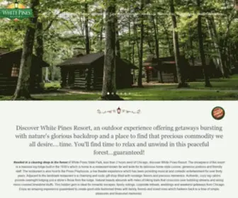 Whitepinesinn.com(Located 2 hours away from Chicago White Pines Resort) Screenshot